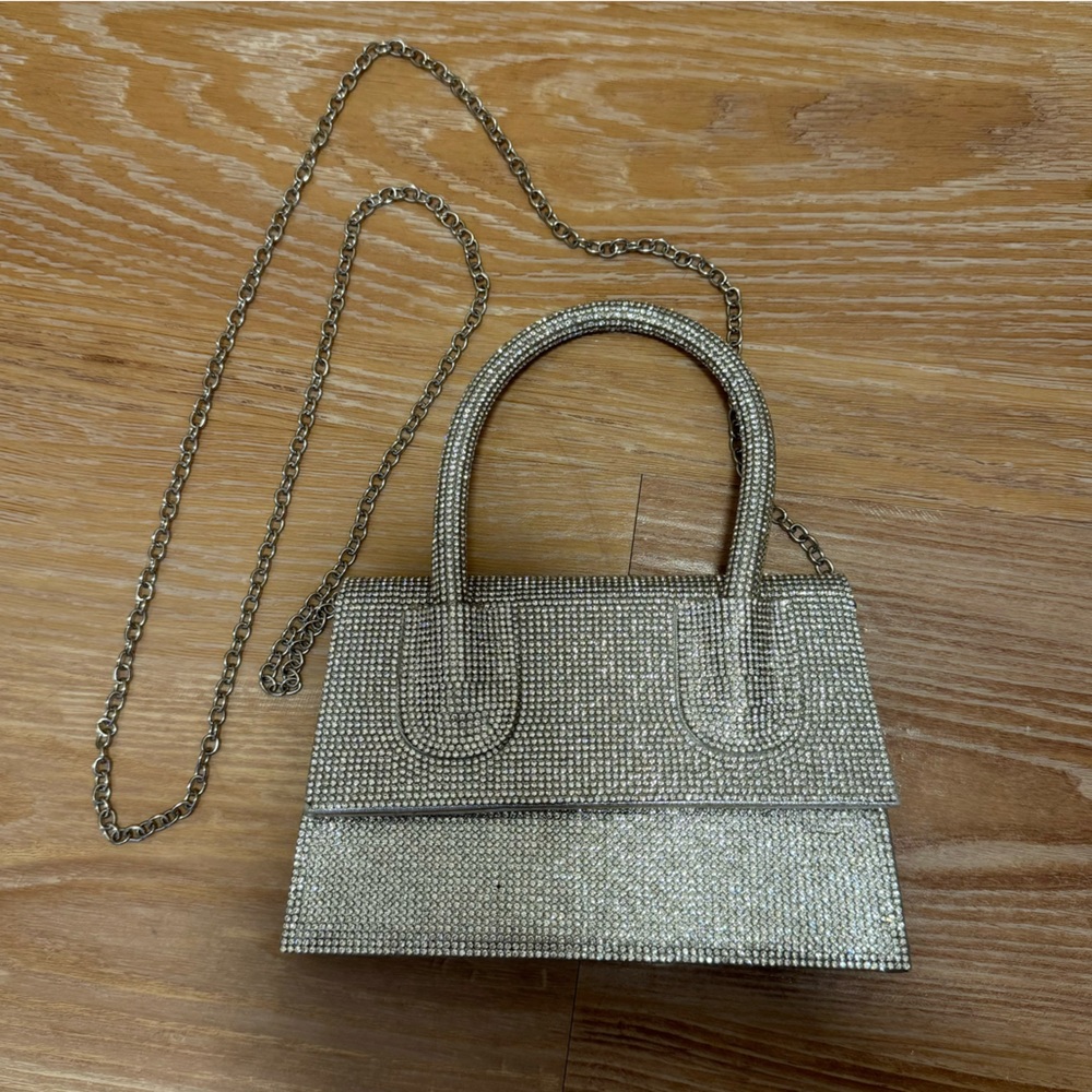 Silver Rhinestones mini bag - Picture 4 of 4